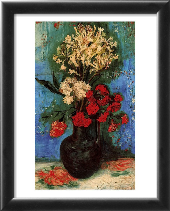 Vase with Carnations and Other Flowers, c.1886 - Van Gogh Painting On Canvas